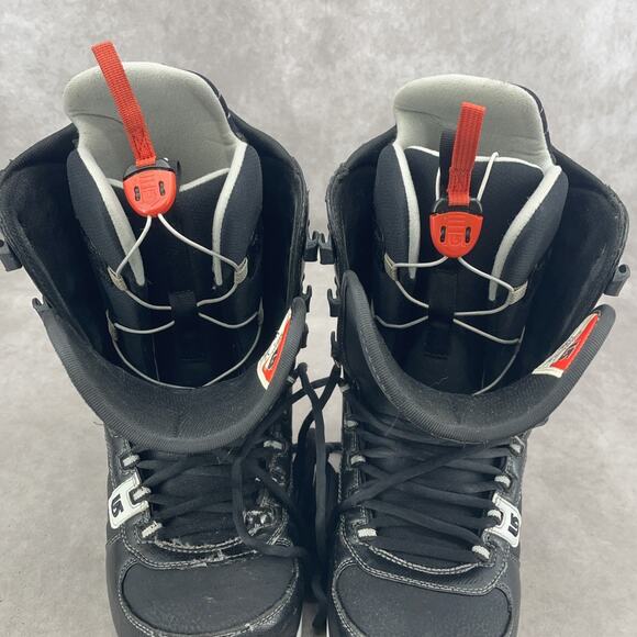 Burton AWOL Men's Size 10 Snowboard Boots Black White Medium Flex - Picture 8 of 10